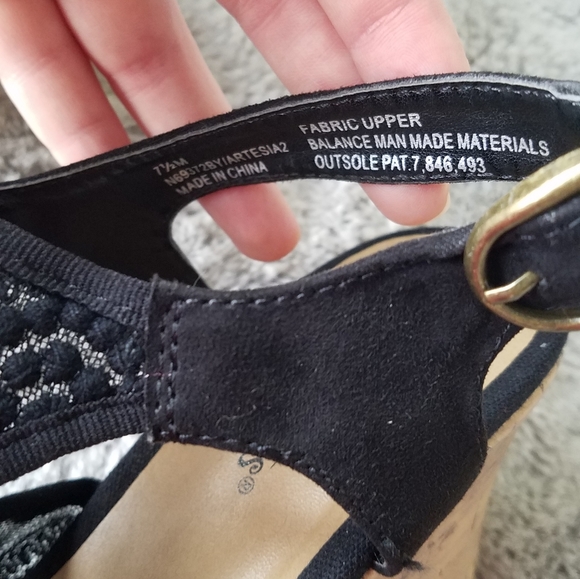 Seychelles Anthropologie Black Lace Wedges - Picture 7 of 7